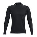 Under Armour M Polo Mock Langarm Schwarz Herren