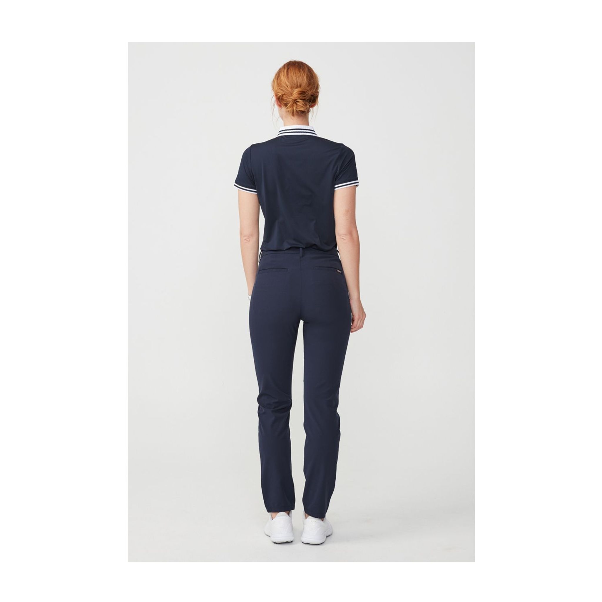 Röhnisch Stripe Polo Navy Damen