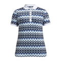 Röhnisch Element Polo Zigzag Blue Damen