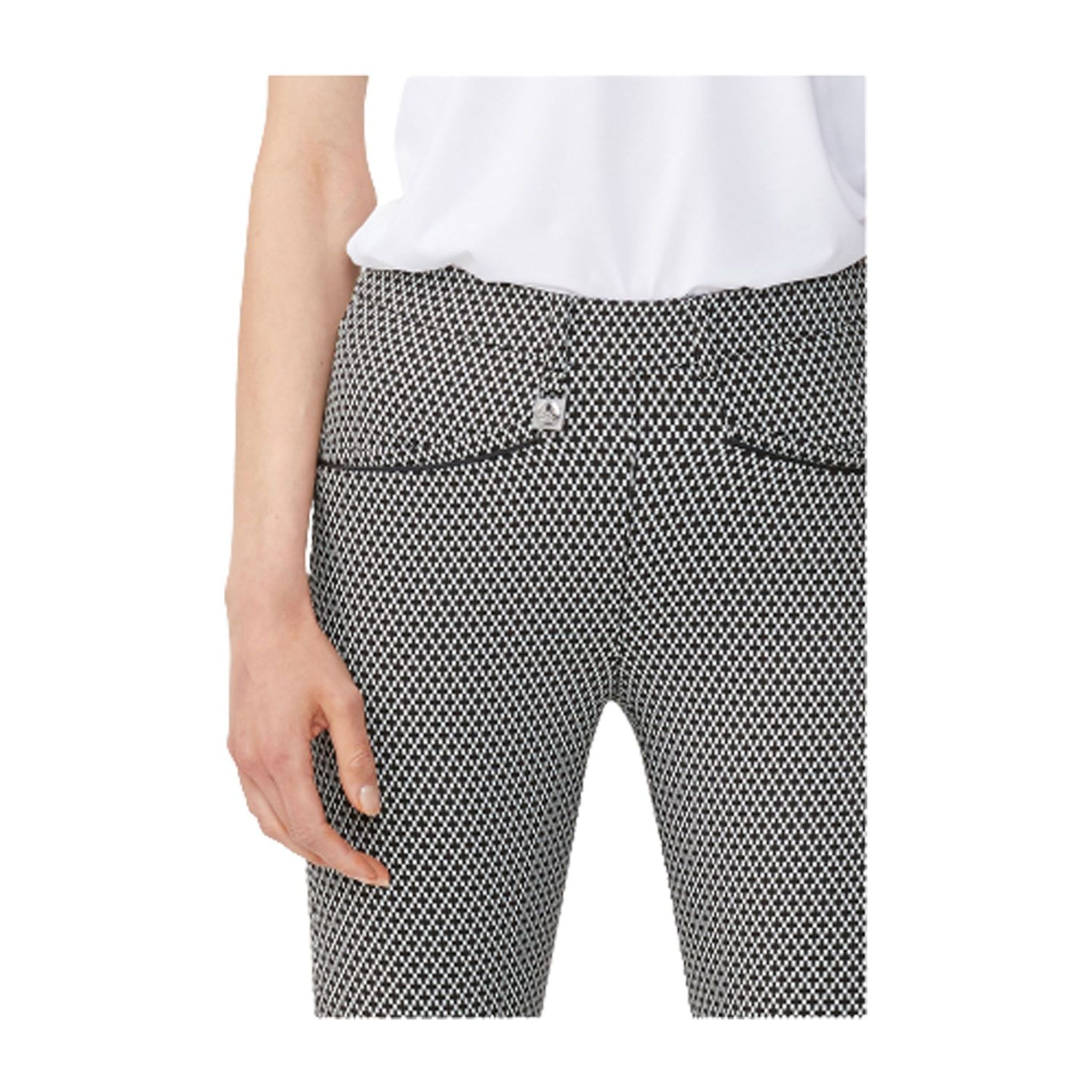 Röhnisch Bermuda Smooth Black/White Check Damen