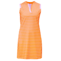 Röhnisch Abby Golf Kleid Damen Flamingo Aop Orange Ärmellos Damen