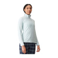 Röhnisch W Fleeceshirt Amy Half Zip Pastellblau Damen