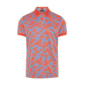 J. Lindeberg M KV Jacquard Reg Fit-TX Jaqua Polo Camou Red Herren