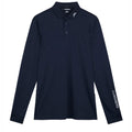 J. Lindeberg Tour Tech Golf Polo Langarm Navy Melange Herren Herren