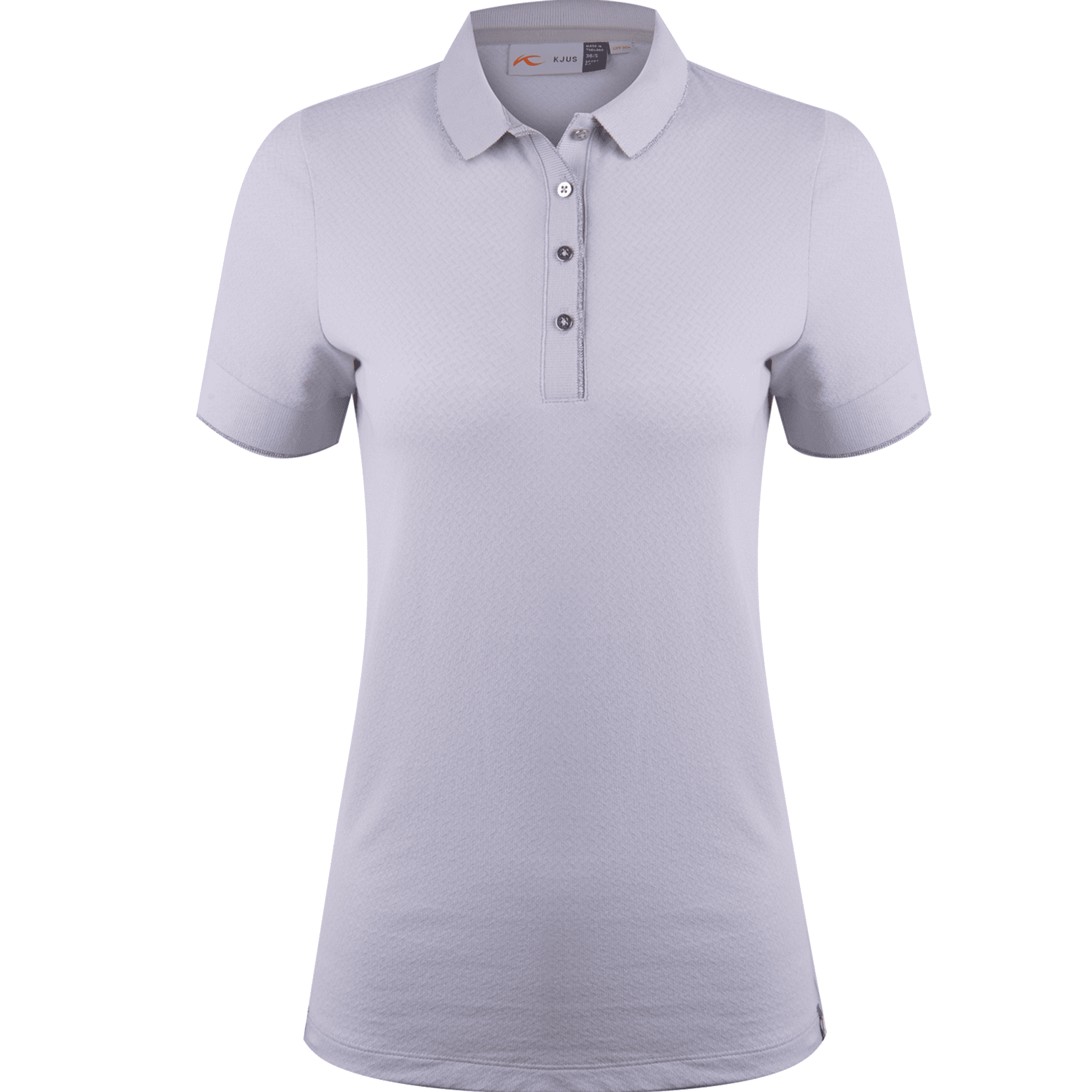 Kjus W Ella Structure Polo SS Alloy/Weiß Damen