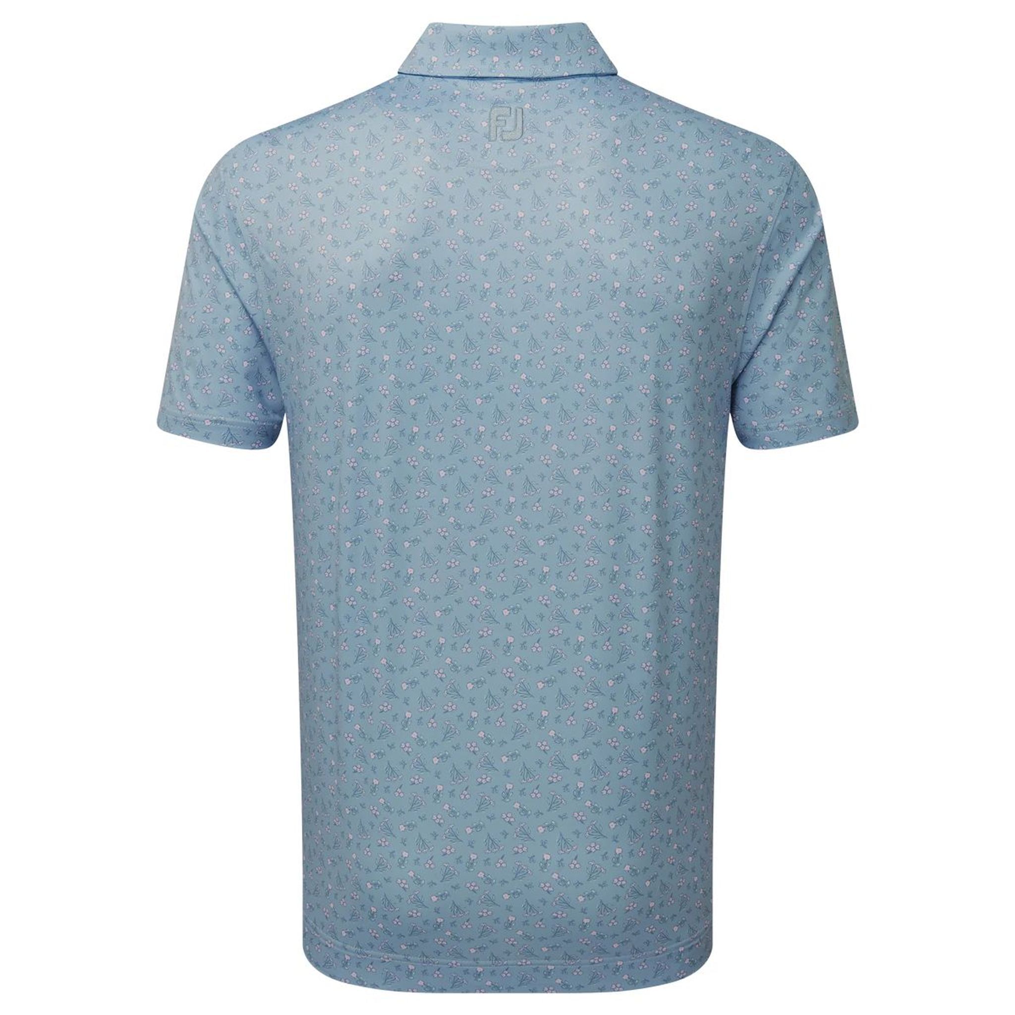 Footjoy Mini Floral Lisle Golf Polo Herren