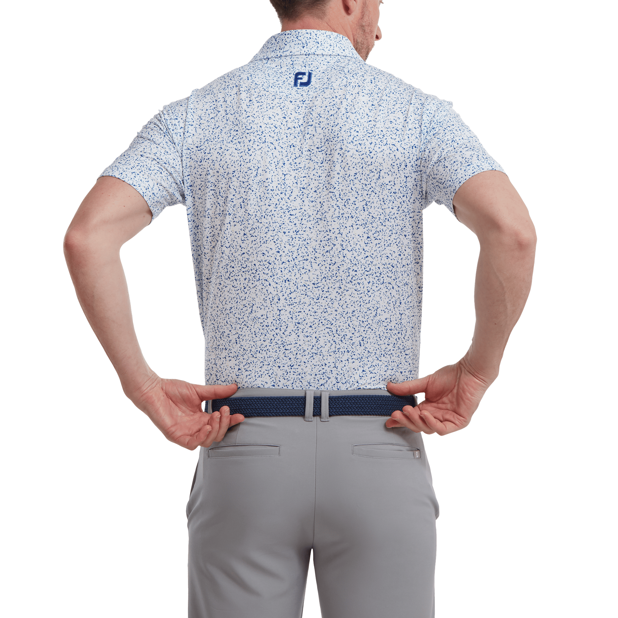 Footjoy Polo Granite Print Lisle Herren