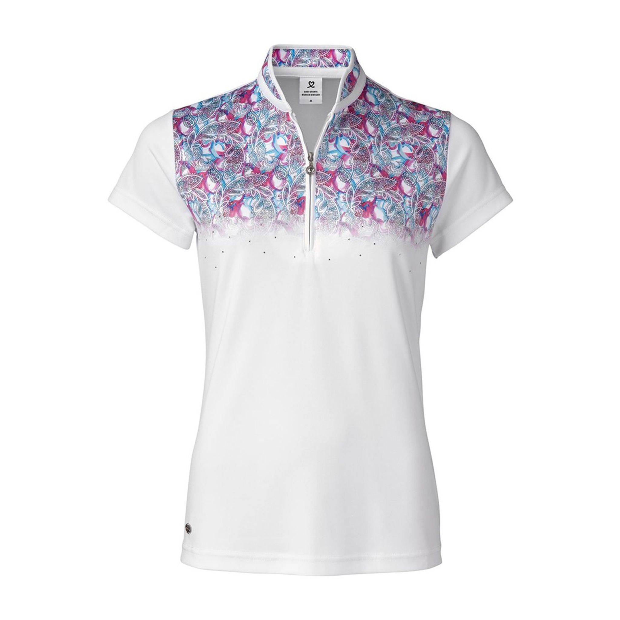 Daily Sports Paisley Damen Polo Weiß Damen