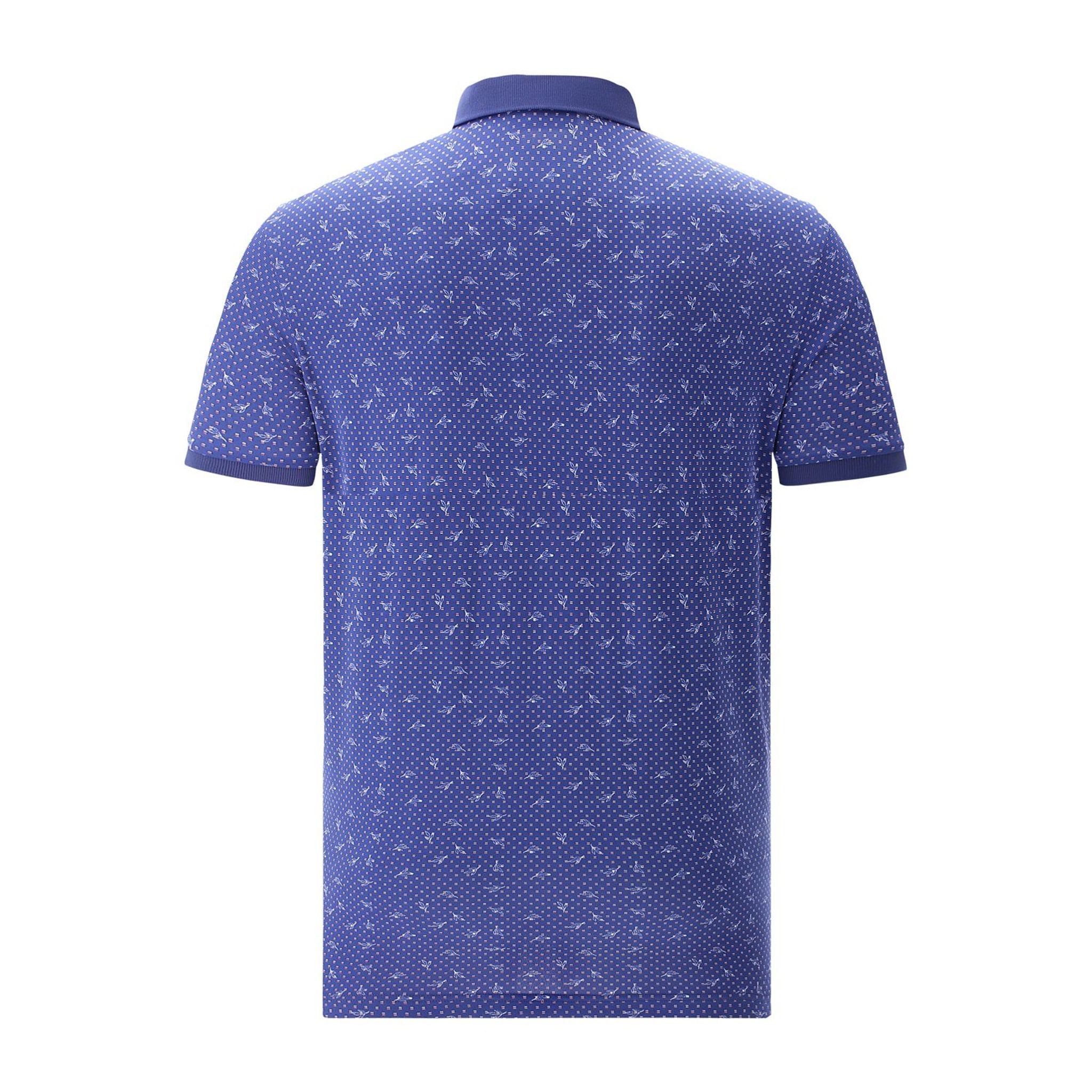 Chervo M Asier SS Polo Blau (Kleines Muster) Herren