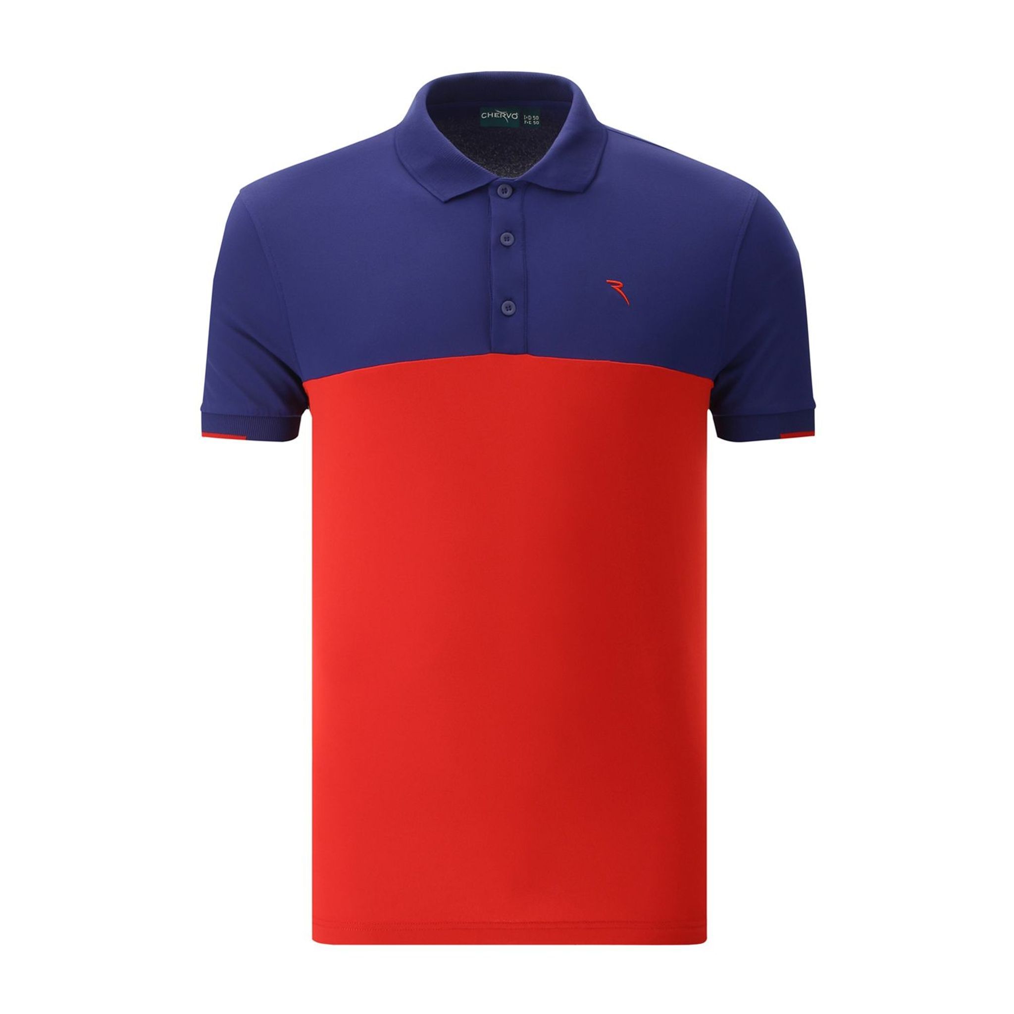 Chervo M Aymon SS Polo Rot/Blau Herren