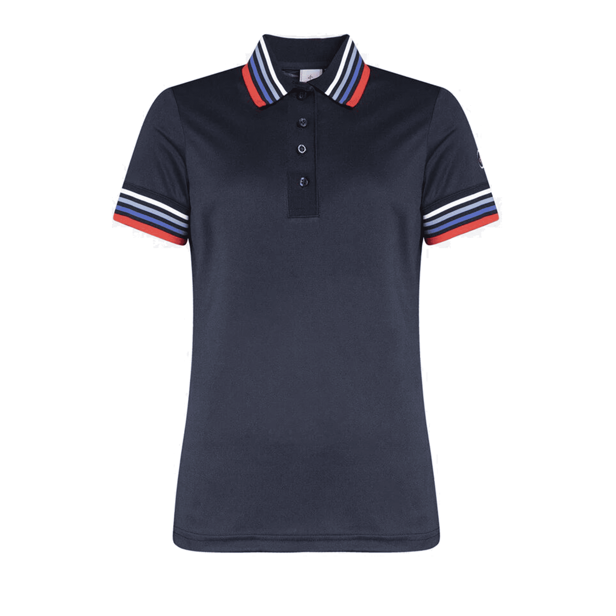 Cross Sportswear W Polo Stripe Navy Damen