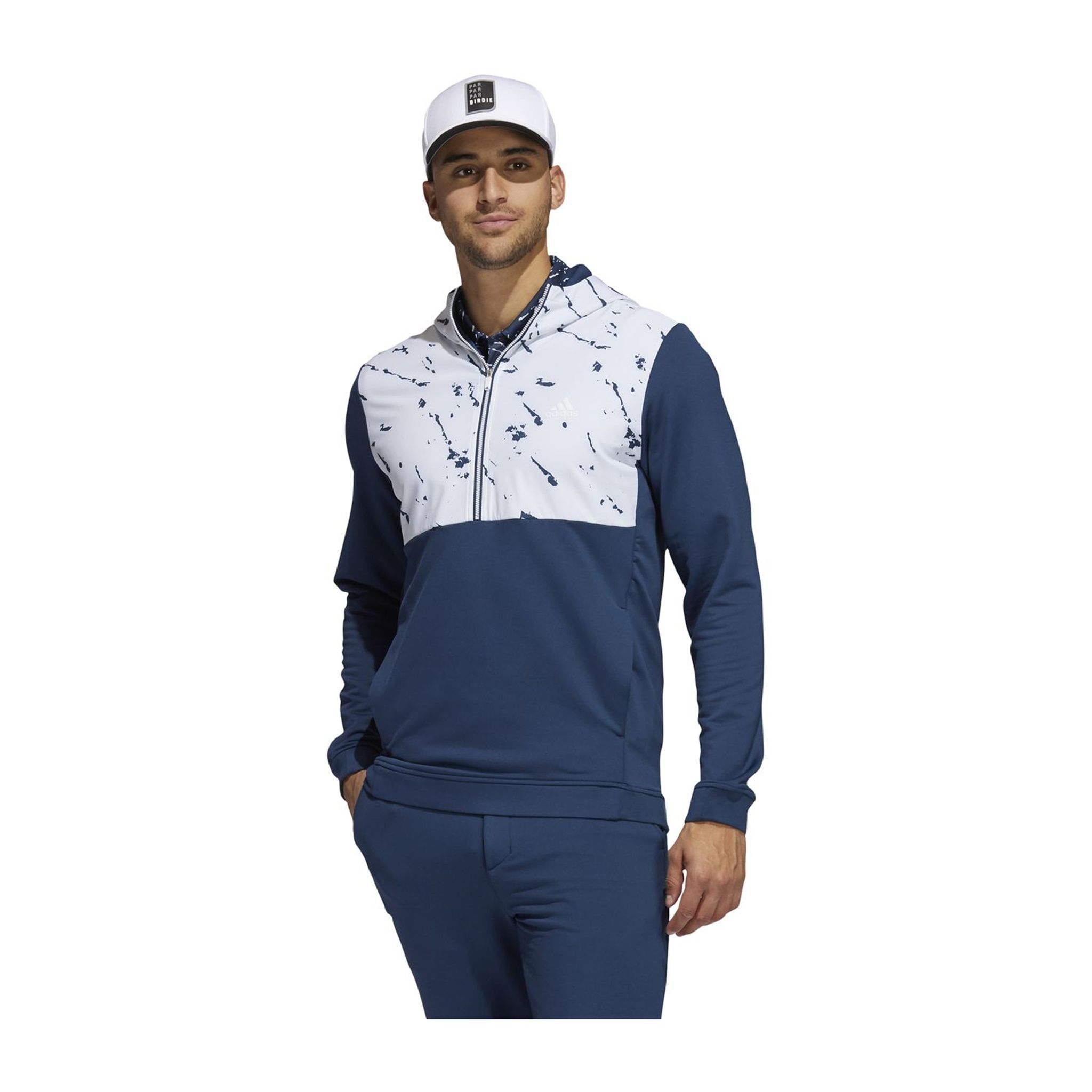 Adidas Anorak Pullover CRDY Half Zip Navyblau/Weiß Herren