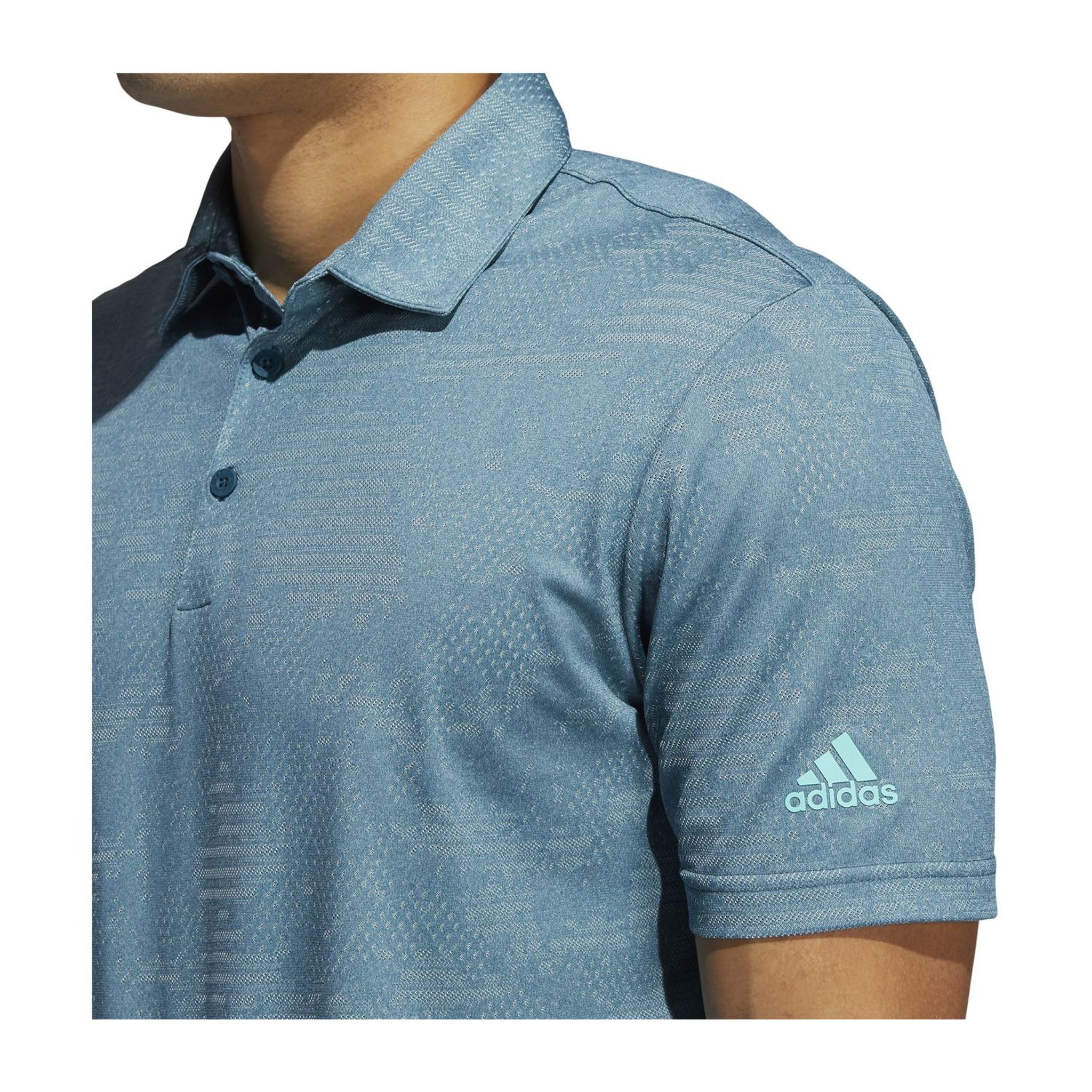 Adidas Camo SS Polo Teal/Mint Herren