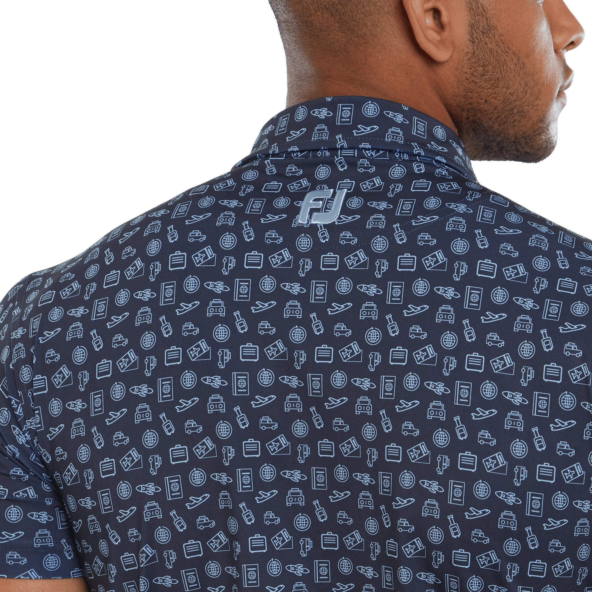 Footjoy Travel Print Polo Herren