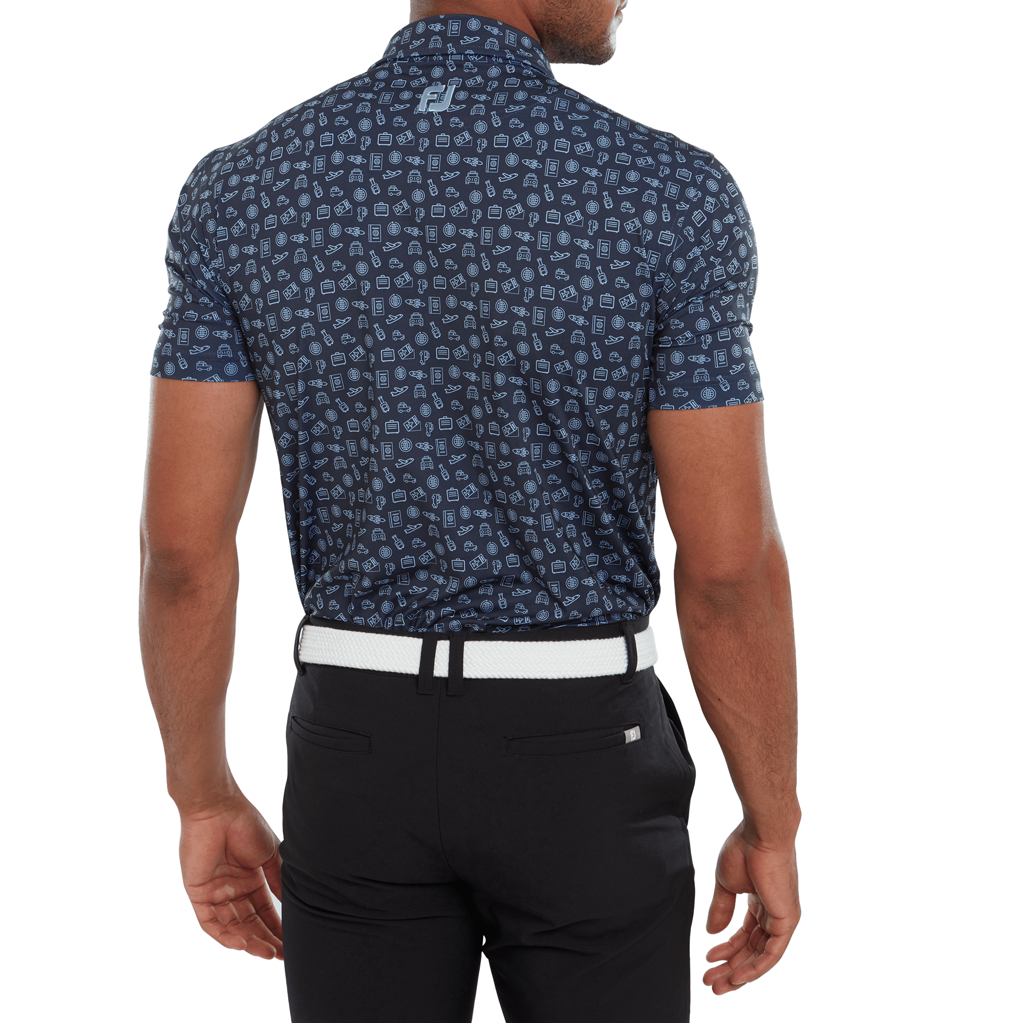 Footjoy Travel Print Polo Herren