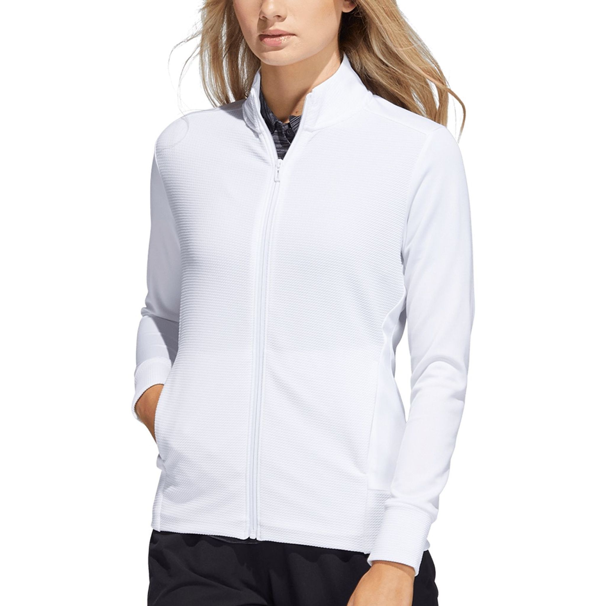 Adidas Textured Full-Zip Jacke Damen