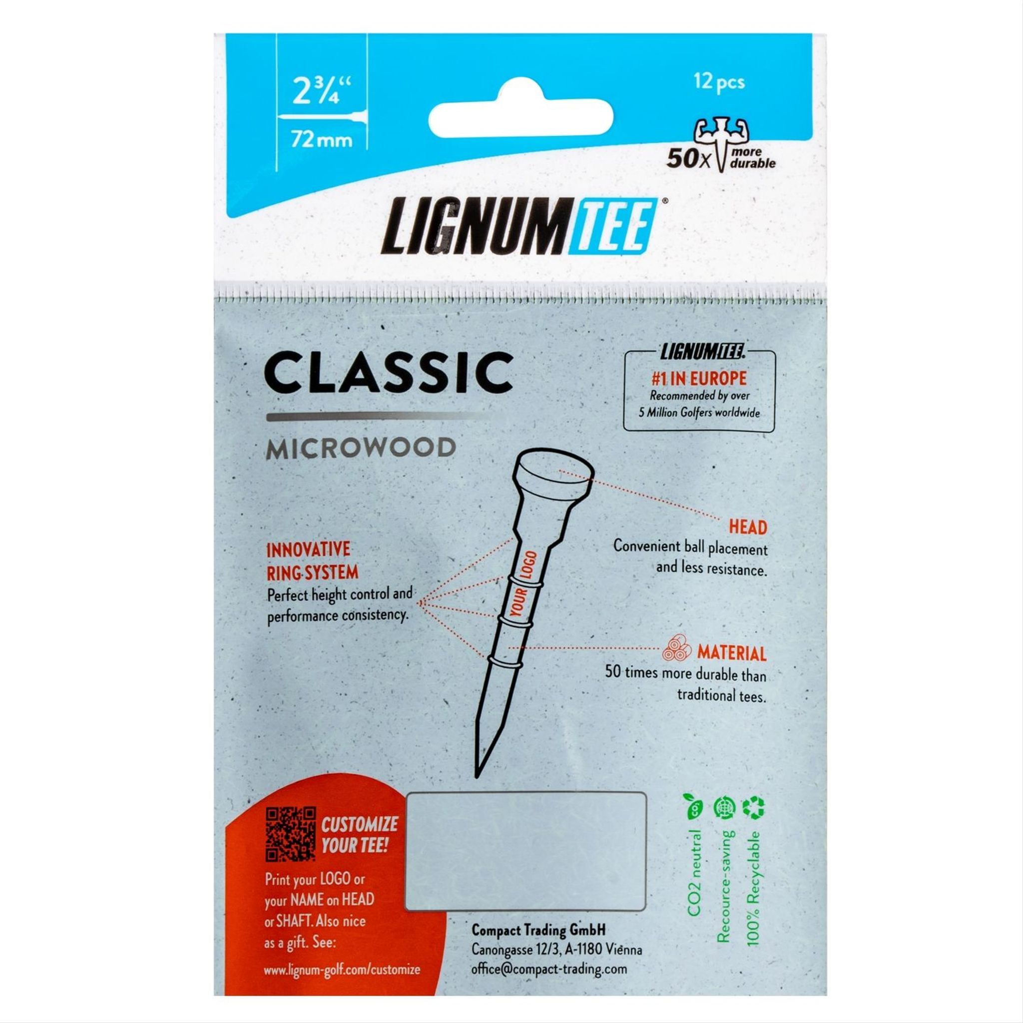 Lignum Lignum Classic Tee 72mm