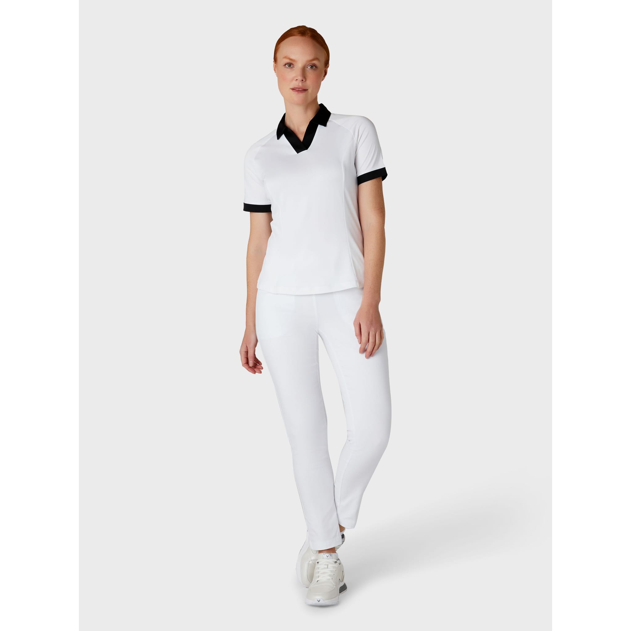 Callaway Short Sleeve V-Placket ColorBL Shirt Damen