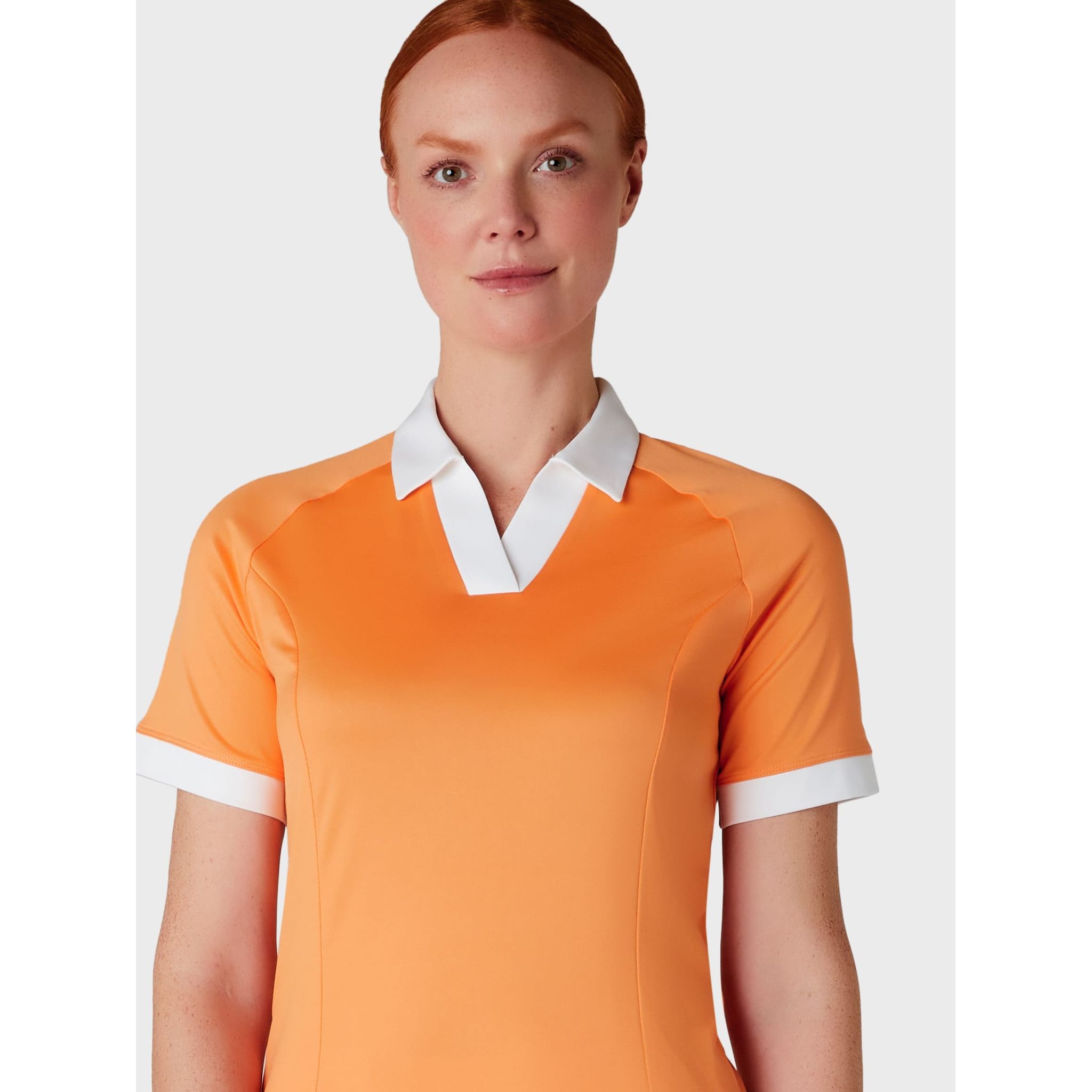 Callaway Short Sleeve V-Placket ColorBL Shirt Damen