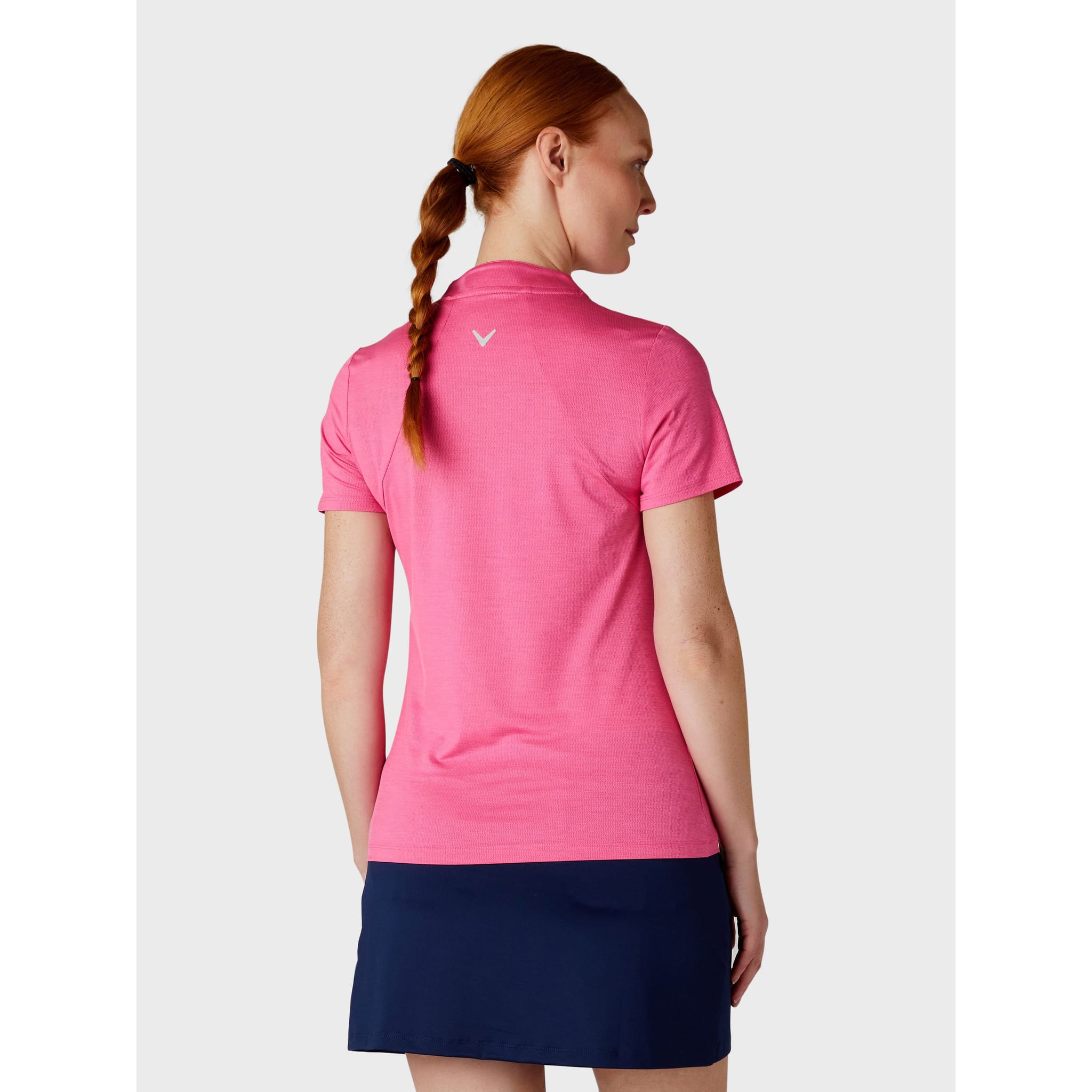 Callaway Short Sleeve Tonal Heather Polo Damen