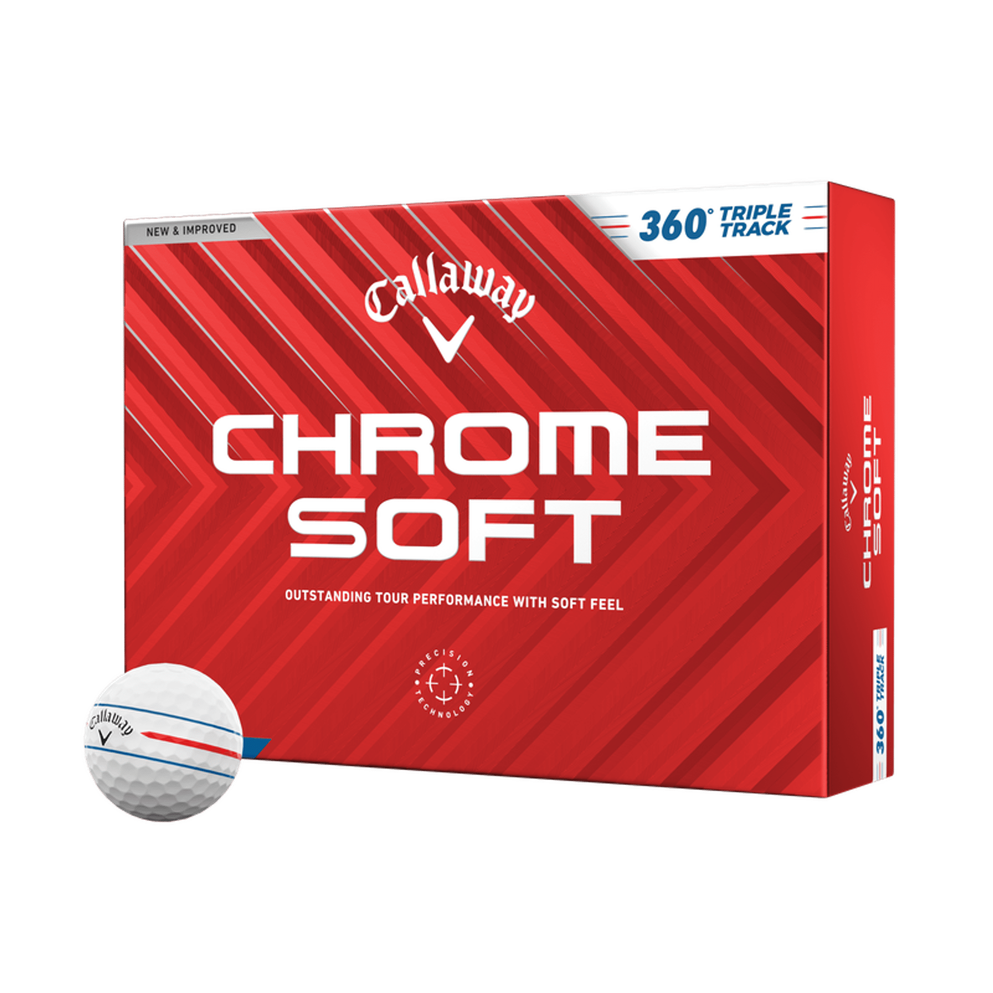 Chrome Soft 360 Triple Track Golfbälle (2024)