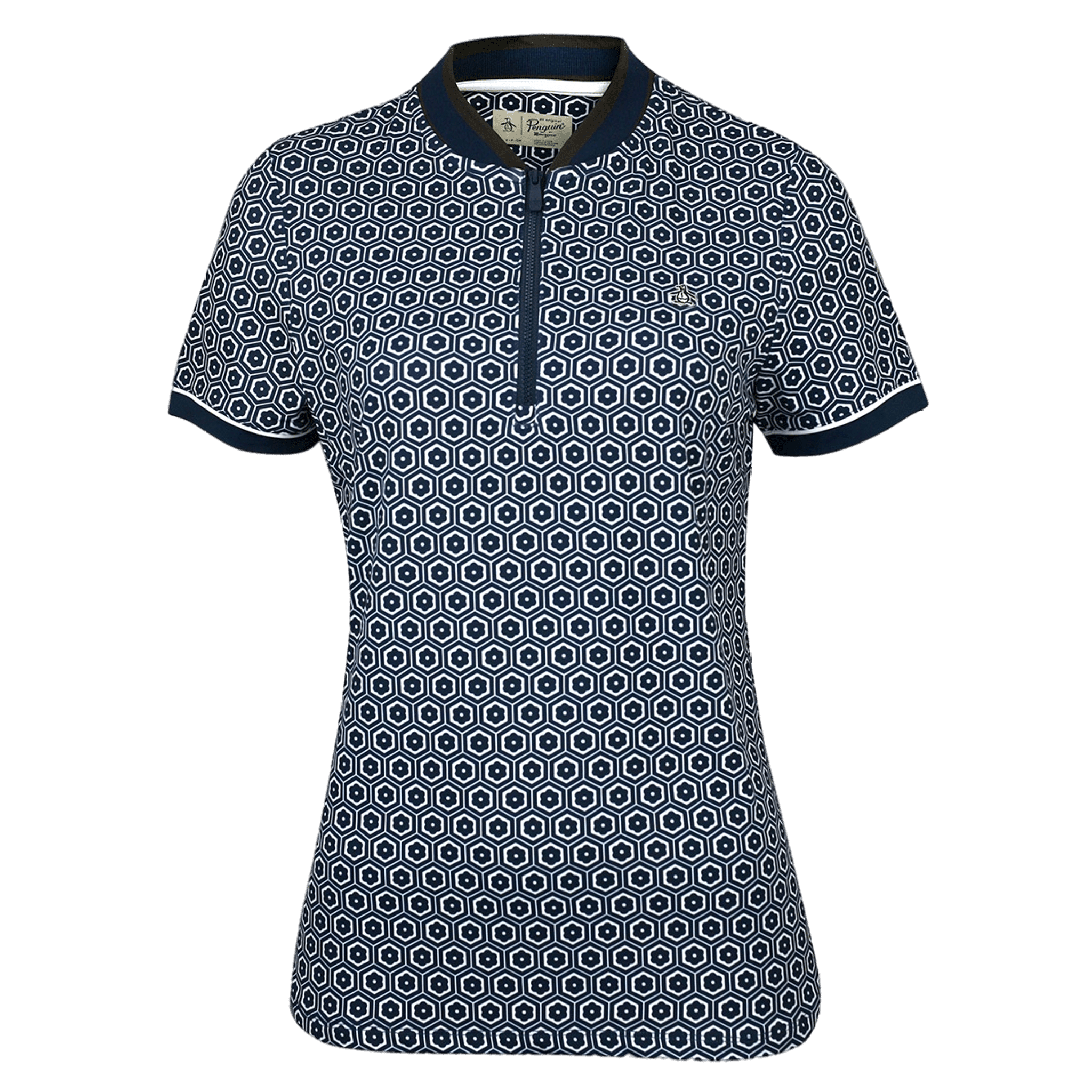 Original Penguin Geo Printed Golf Polo Damen