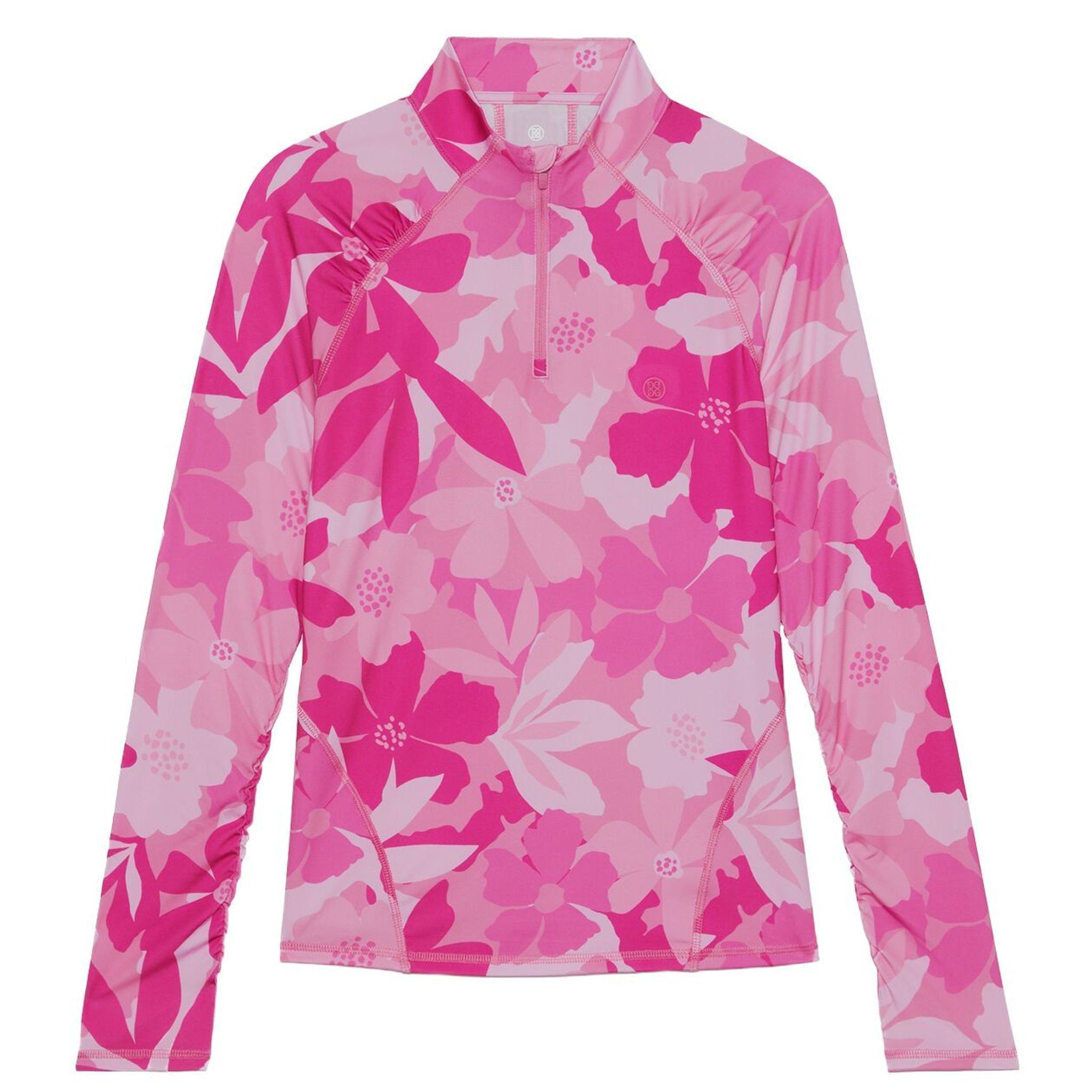 GFORE Floral Camo 1/4 Zip Langarm-Polo Damen