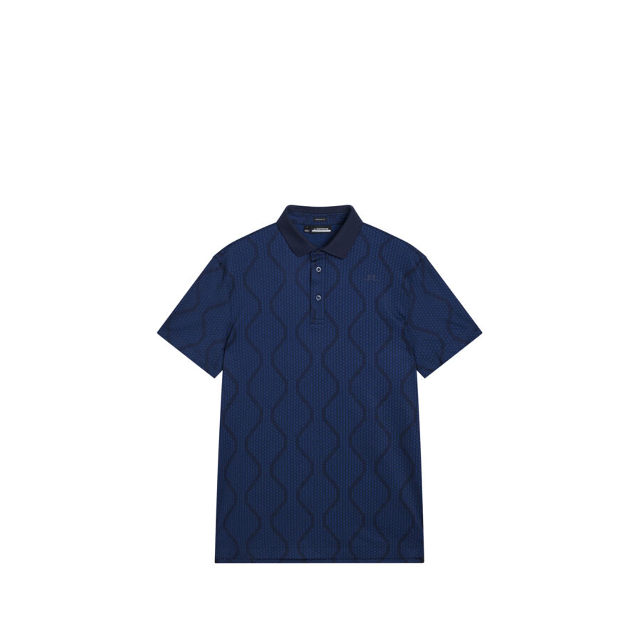 J. Lindeberg Mat Jacquard Regular Fit Poloshirt Herren