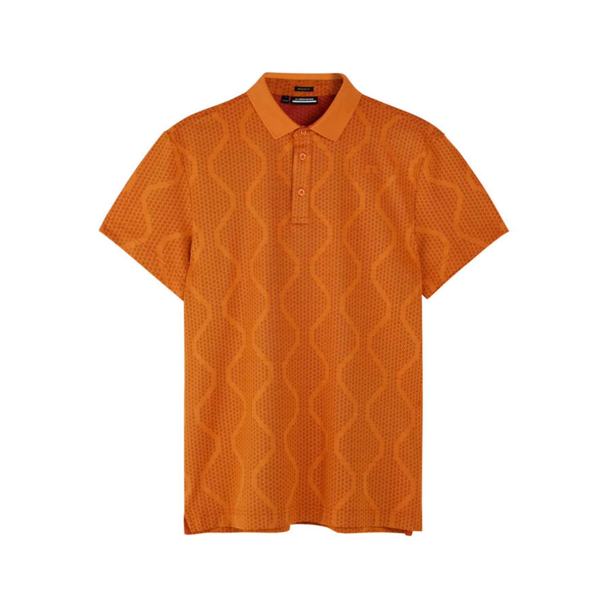 J. Lindeberg Mat Jacquard Regular Fit Poloshirt Herren