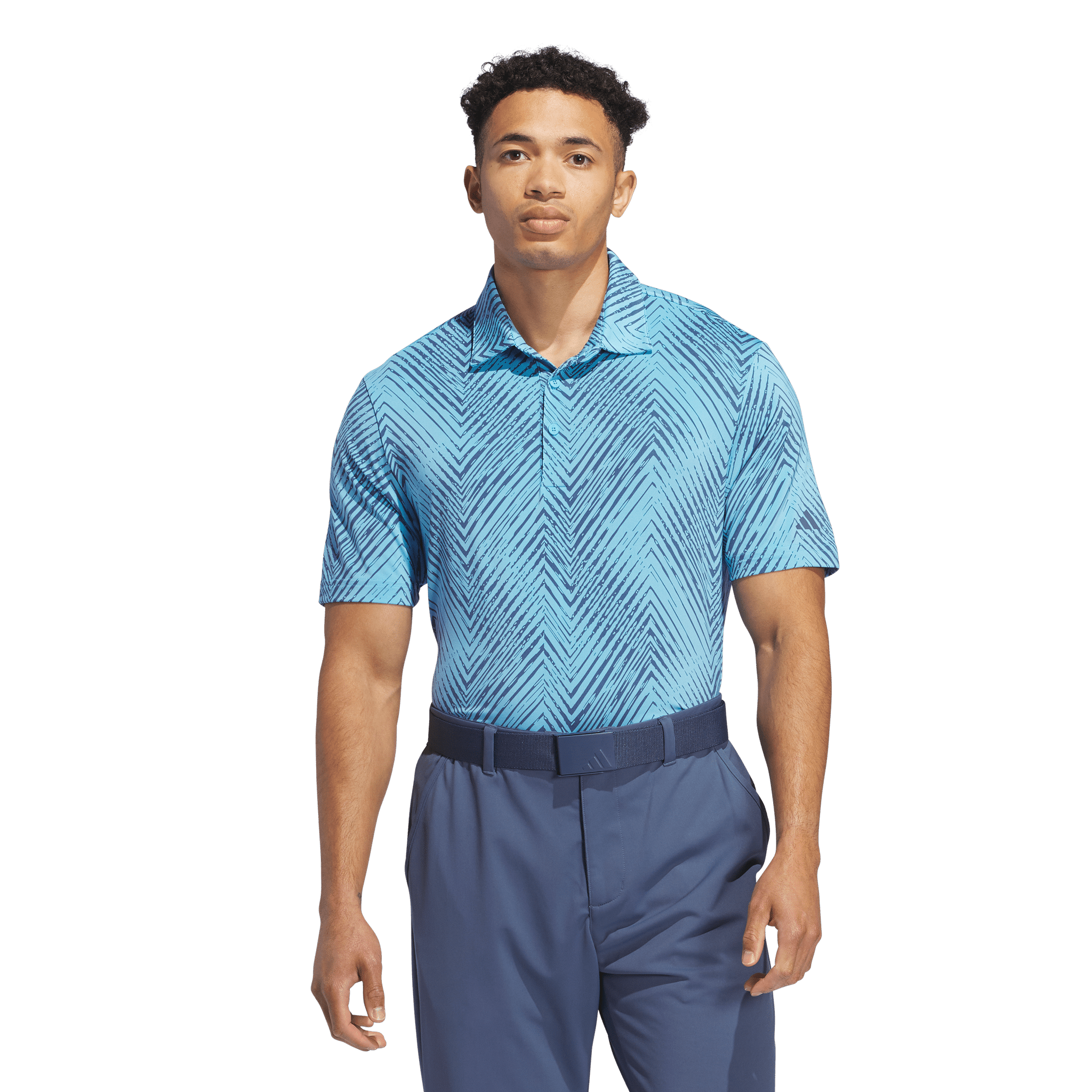 Adidas Ultimate365 Allover Print Polo Shirt Herren