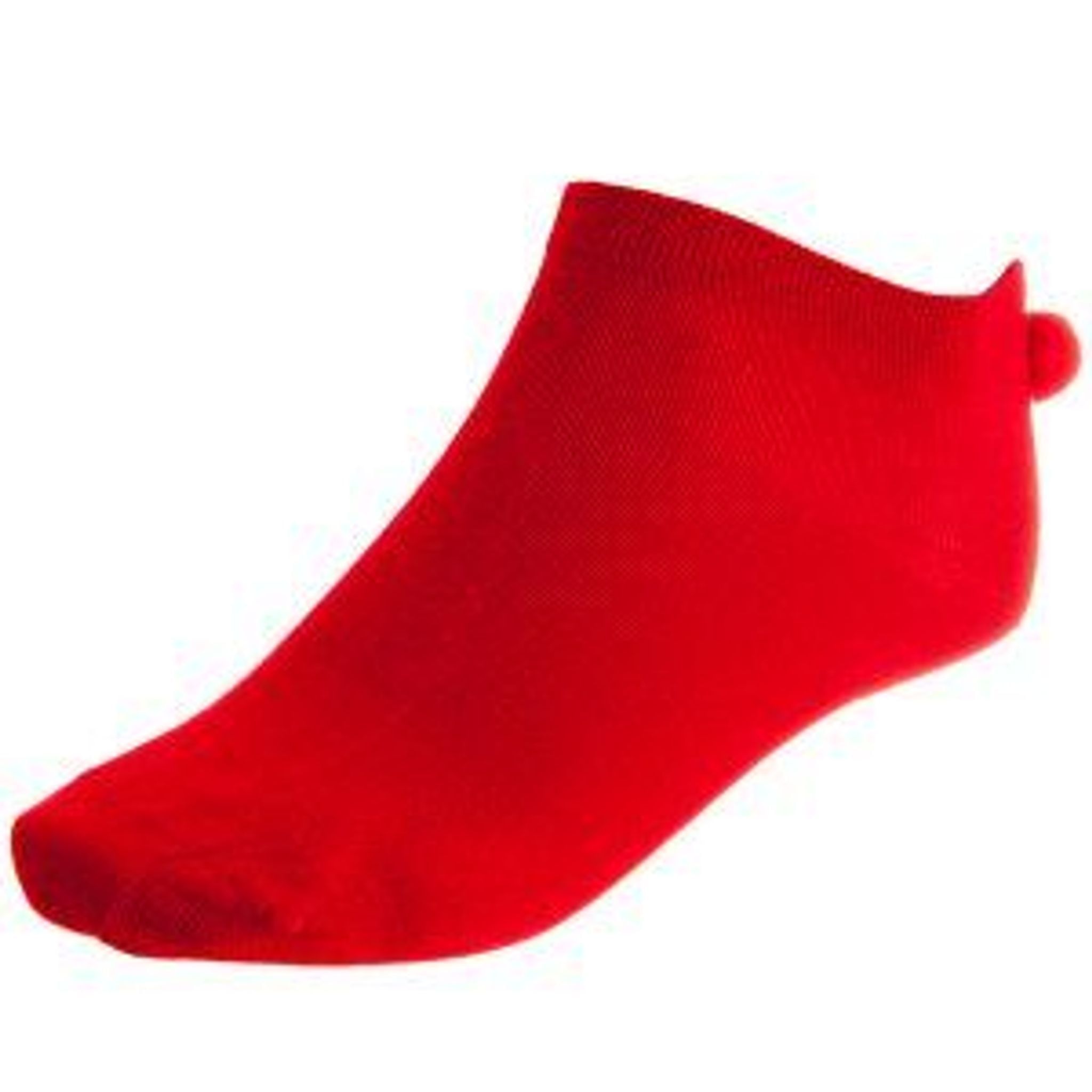 Agentur Erwin Reithmeier W Socken Rot mit Bommel 39-42 Damen