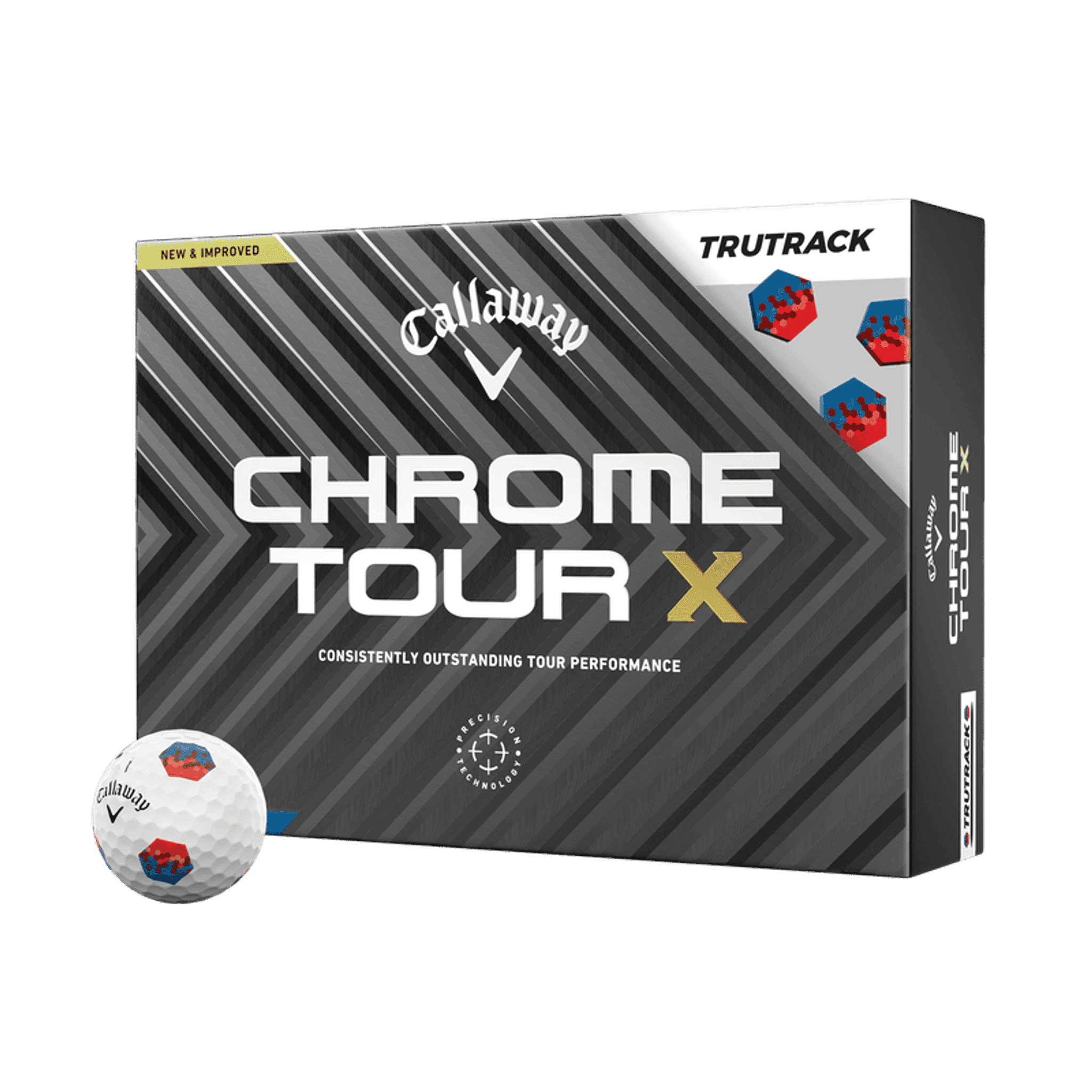 Callaway Chrome Tour X TruTrack [12 Stück] Golfbälle (2024)