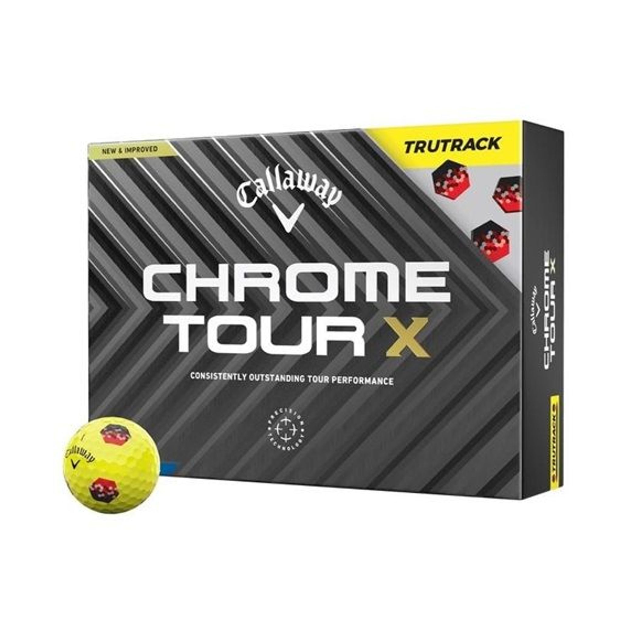 Callaway Chrome Tour X TruTrack [12 Stück] Golfbälle (2024)