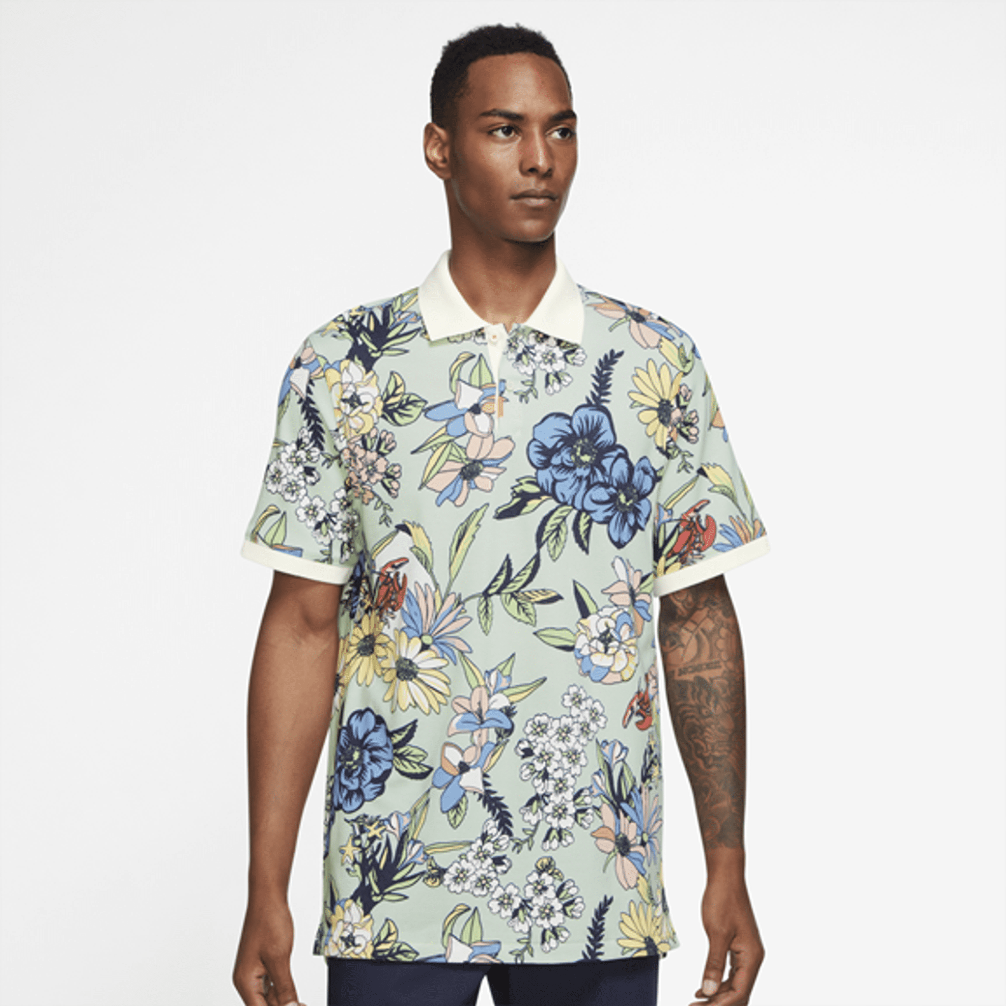 Nike Floral Printed Shirt Golfpolo