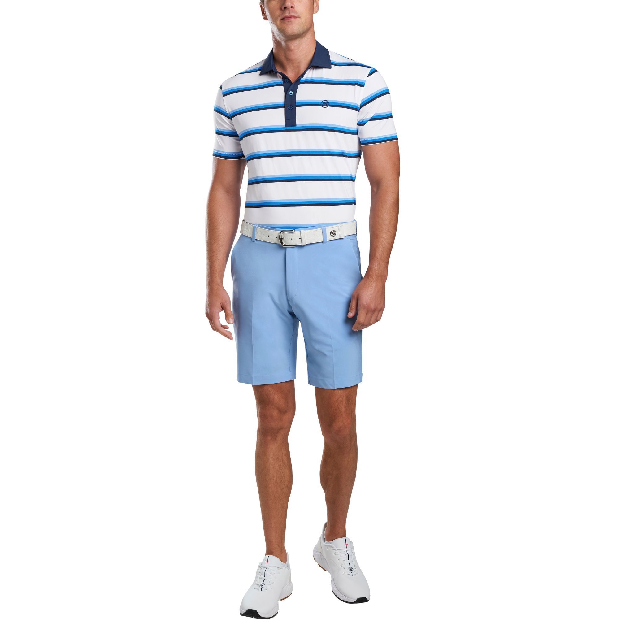 Yarn Dye Stripe Golfpolo