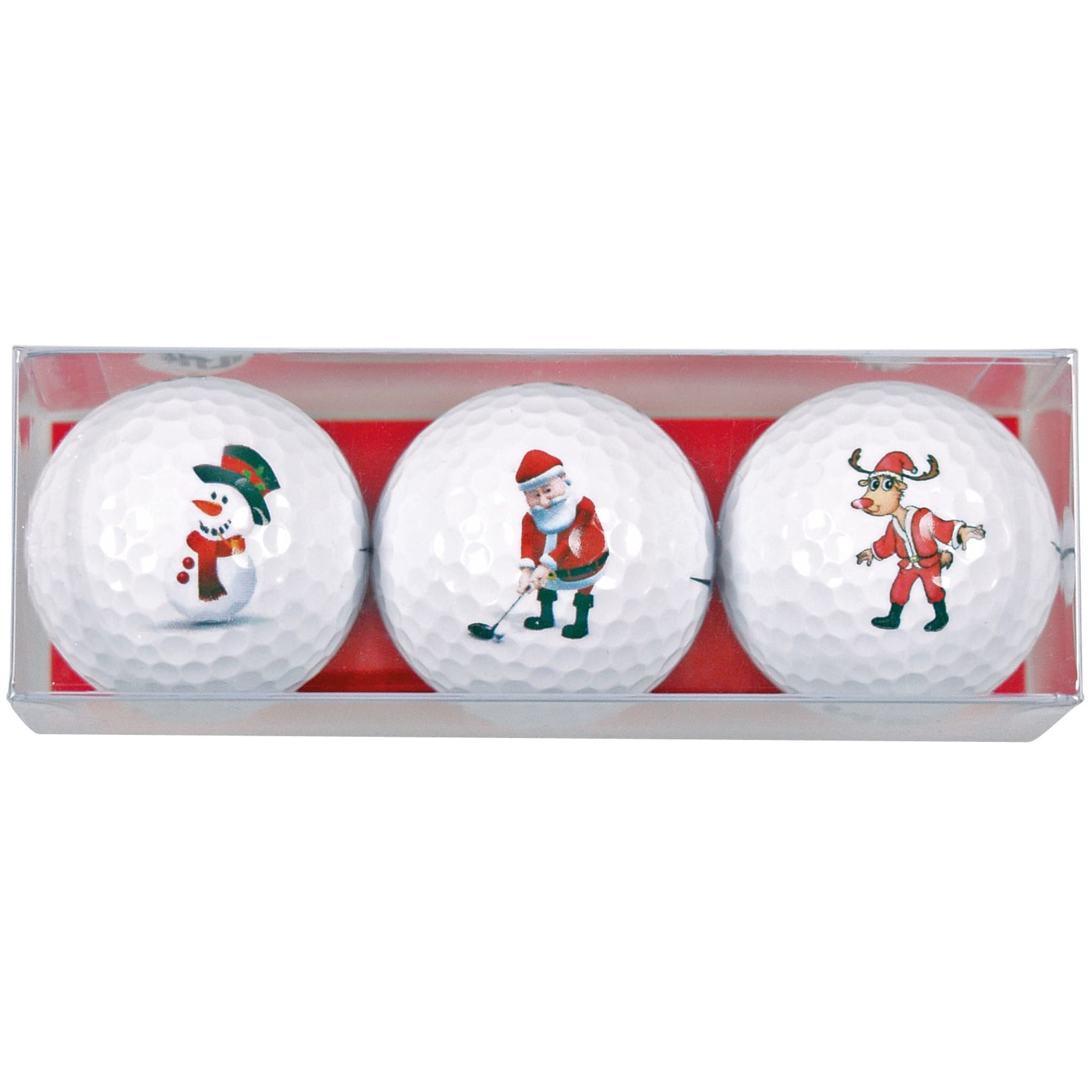 Sportiques Golfgeschenke Schneemann-Nikolaus-Rentier (3 Bälle)