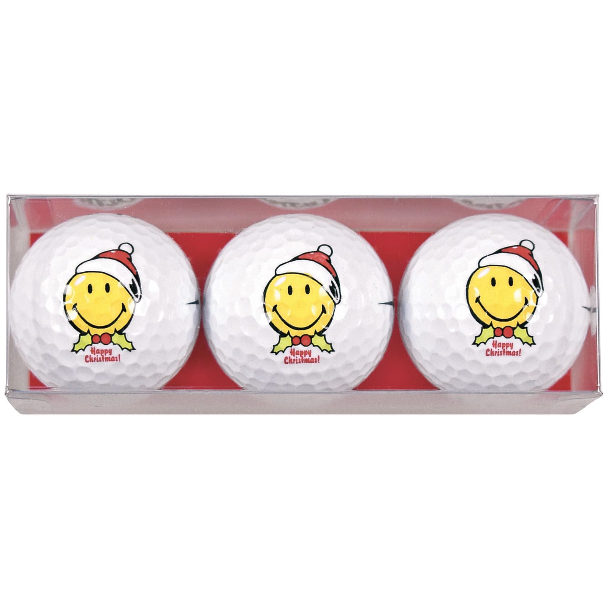 Sportiques Golfgeschenke Smiley X-Mas (3 Bälle)